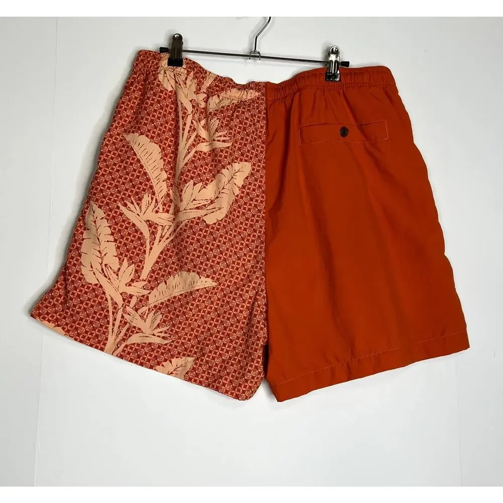 Tommy Bahama Swim Trunks Board Shorts Surf Pockets Orange Mens Large